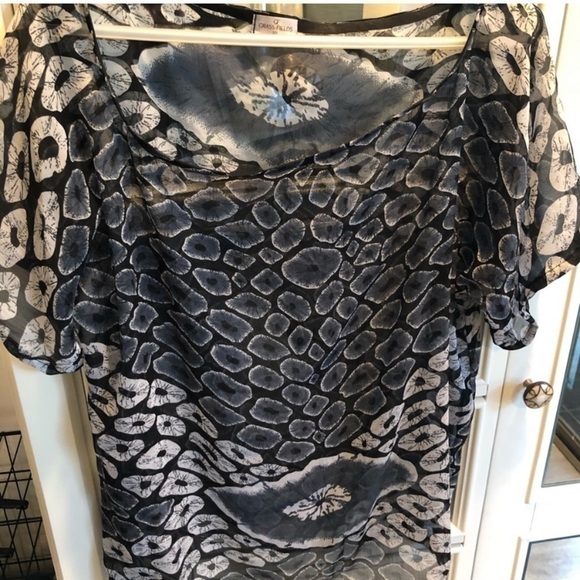 NWOT Grey Grassfields Co-ord set African Print Pants Suit Dressy Abstract - Picture 5 of 6